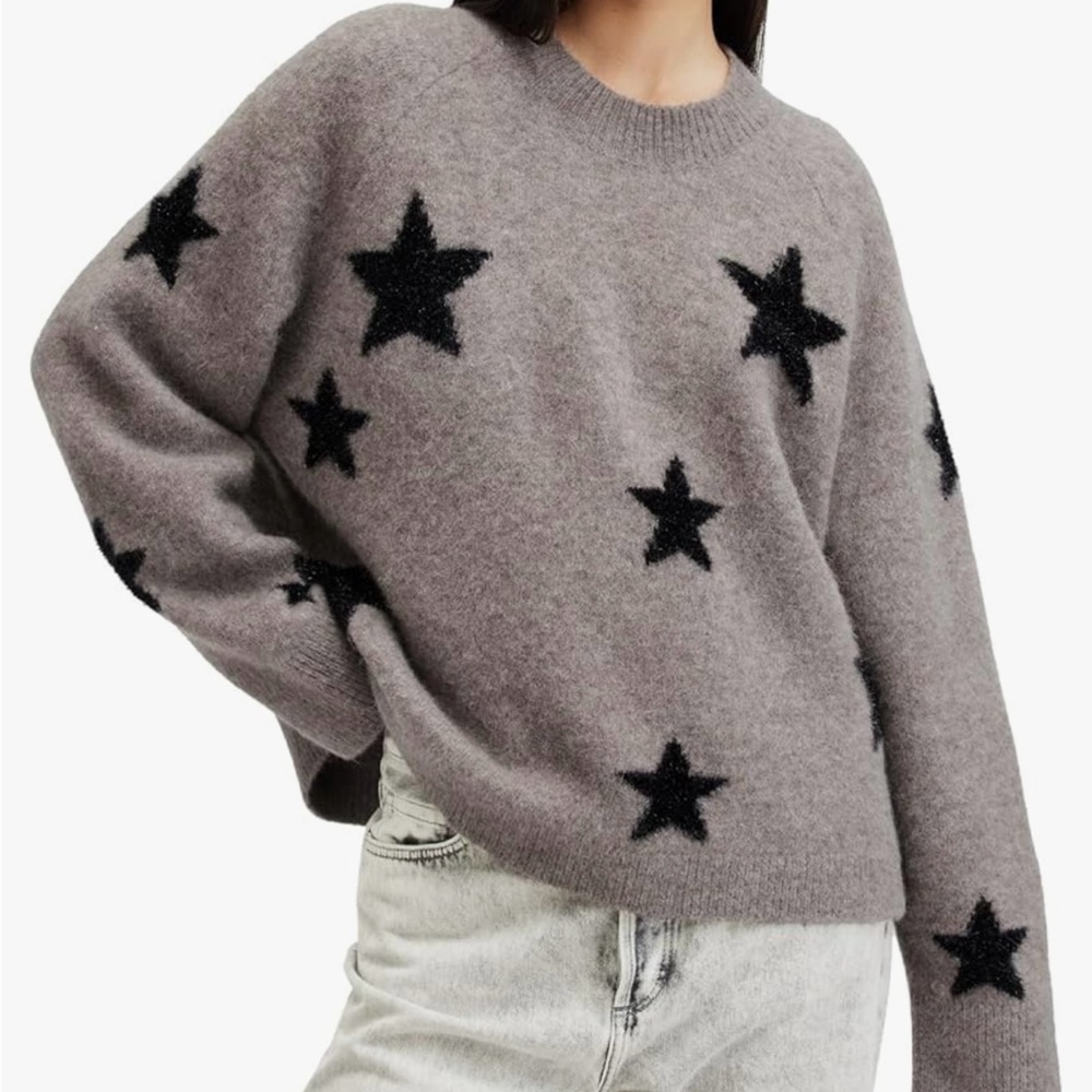 NWT - All Saints Jumper Pullover Wool Sweater Size M Retail $279